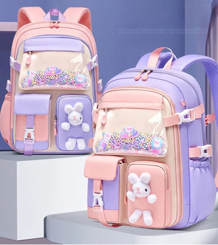 2026 Primary School Girls' Schoolbag Kawaii Lightweight Children's Bag Waterproof Bags Colorful Travel Backpack Mochilas Gifts