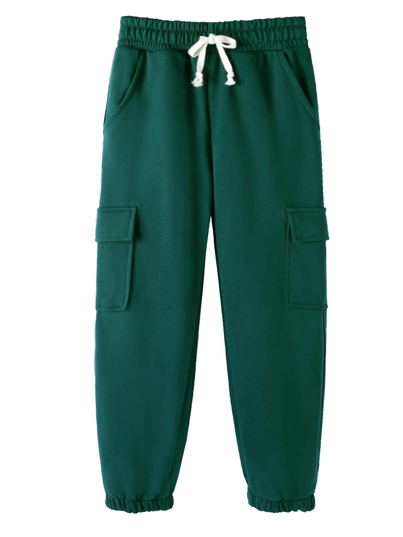 Three piece set of boys' pants with red, green, blue drawstring, large pocket, outdoor casual workwear, sanitary pants