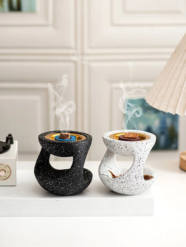 Y Modern Resin Hanging Pot Shaping Incense Burner Handheld Aromatherapy Burner Middle Eastern Arabian Festival Home Decoration
