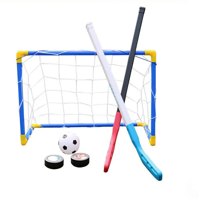 1 Set Hockey Soccer Goal Set 2-in-1 60CM Plastic Soccer Goal Indoor & Outdoor Sporting Goods
