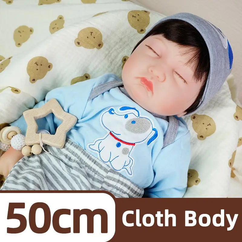 Reborn Baby Doll Soft Body Realistic Baby Doll Cute Handmade Real Life Baby Doll Gift Box Suitable for Children Collectors