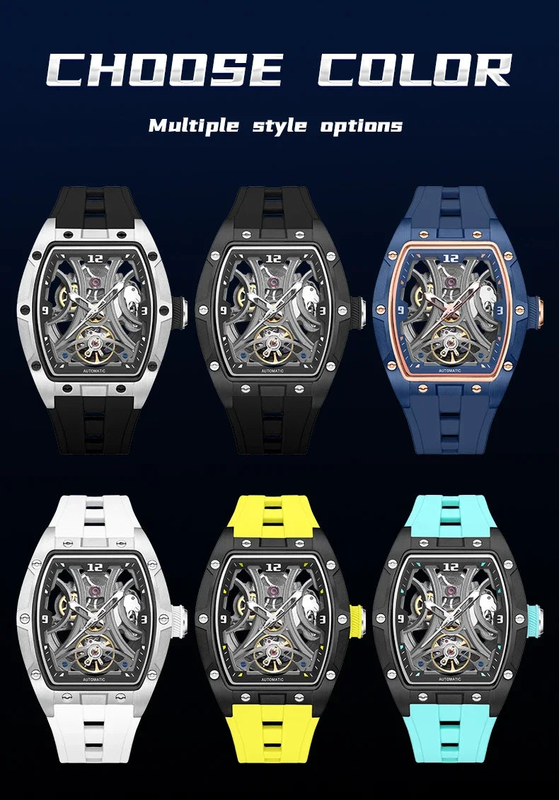 MEGIR Men Mechanical Watch Top Brand Luxury Automatic Watch Business Waterproof Luminous Watch for Men