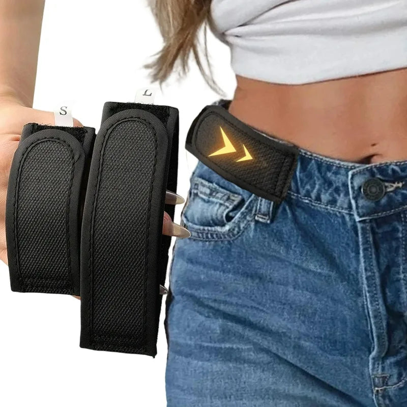 Buckle Free Waist Belts for Women Men Touch Fastener Ultra-soft No Buckle Elastic Belt Jeans Pants Waistband Apparel Accessories