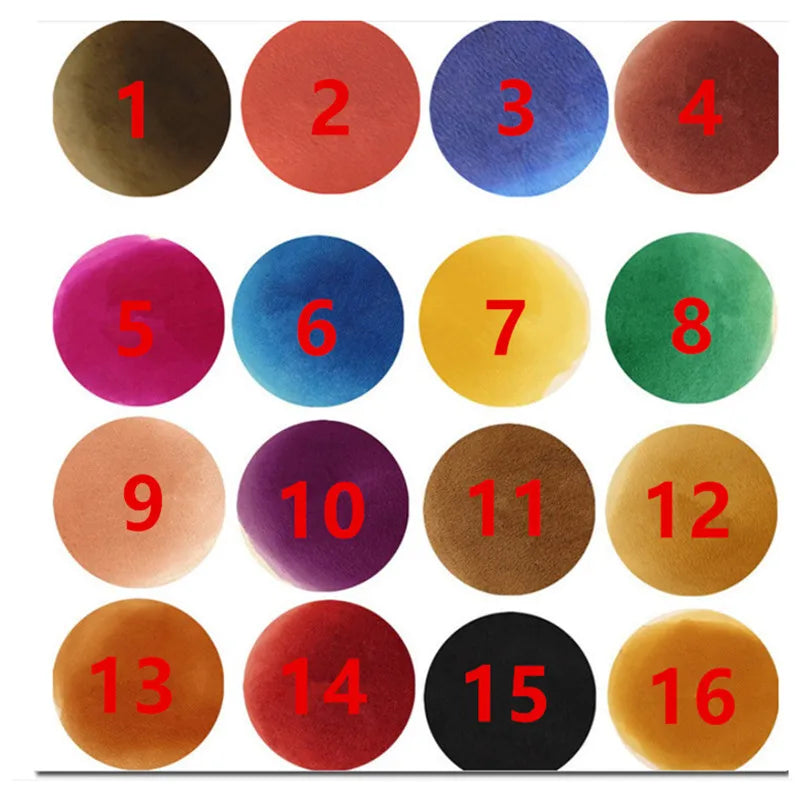 16 Colors Carving 100ml/bottle Leather Alcohol Dye Leather Dyeing Diy Handmade Cowhide Dyeing Agent Leather Leather Coloring Age