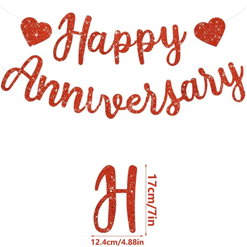 Happy Anniversary Banners Anniversary Party Decorations We Still Do Happy Wedding Day Party Decoration