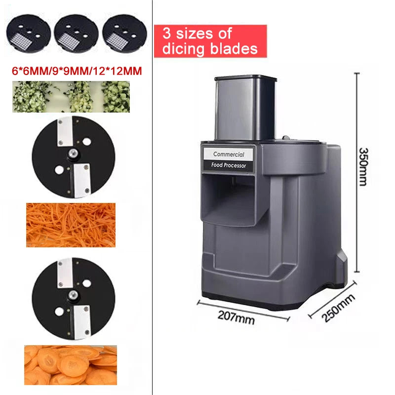 Vegetable Cutter Commercial High Power Family Party Multifunctional Automatic Dicing Slicing Shredding Chopp Vegetable