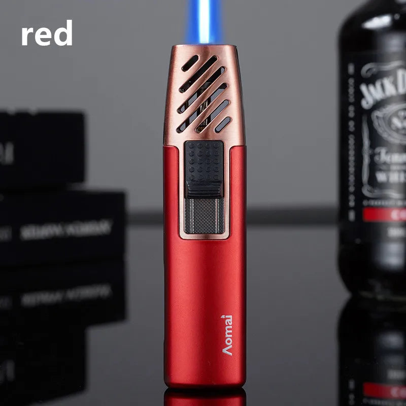 Metal Gradual Change Spray Gun Lighter Kitchen Lighter Household Small Tools Lighter BBQ Outdoor Lighter Practical Gadgets Gifts