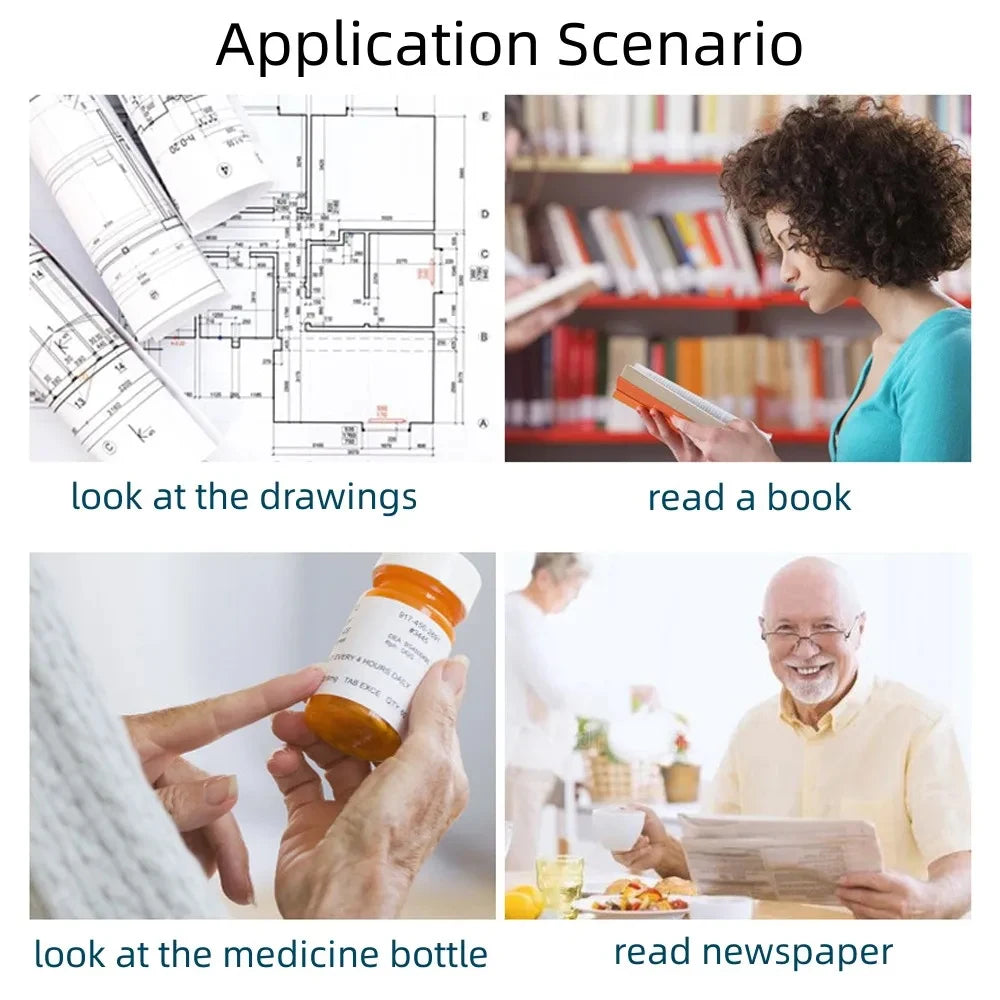 10X/8X/7X Magnifying Glass For Kids Seniors Handheld Reading Magnifier 60mm/70mm/80mm Magnifying Lens For Reading Science Nature