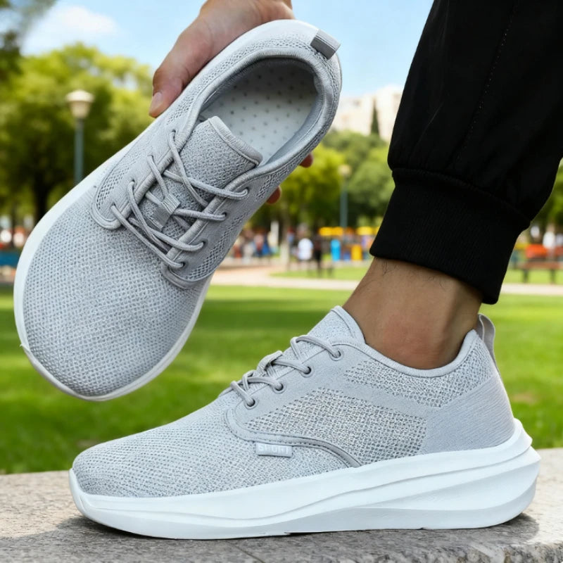 Wide Toe Barefoot Shoes for Men Breathable Non-slip Minimalist Walking Shoes 2025 Fashion Unisex Outdoor Platform Sneakers Women