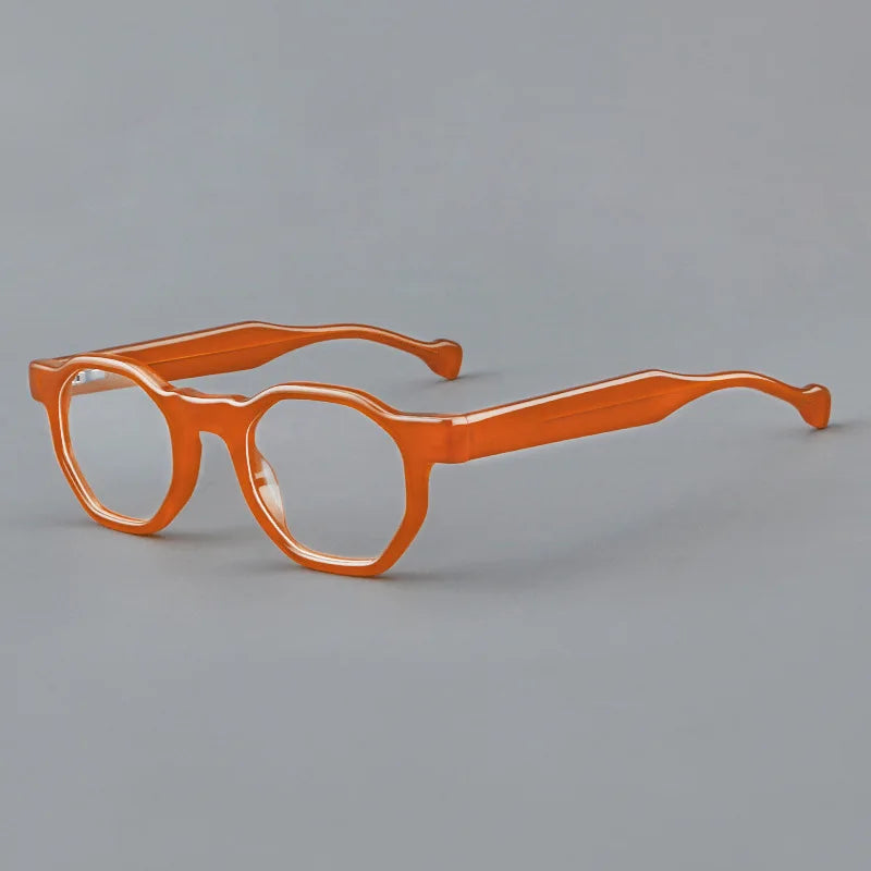 2024 New Plate Glasses Frames Retro Polygonal Men And Women Glasses Frames Round Frame Optical Prescription Glasses Frames 2114