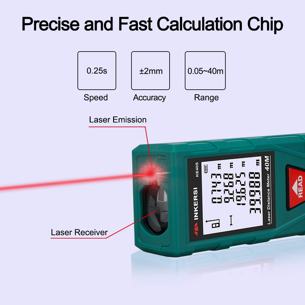 Laser Distance Meter Digital Rangefinder Roulette Trena Measuring Tape Construction Tool Laser Tape Measure Range Finder