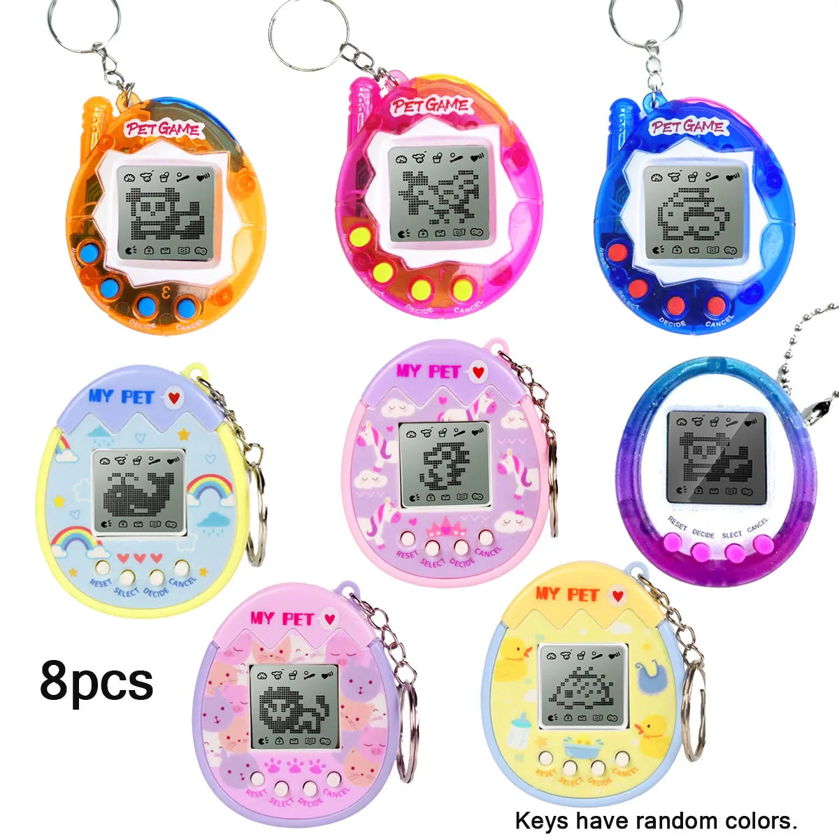 Virtual Pets Keychain for Boys Girls 168 Pets Retro Handheld Game Filled Easter Eggs  Easter Gift