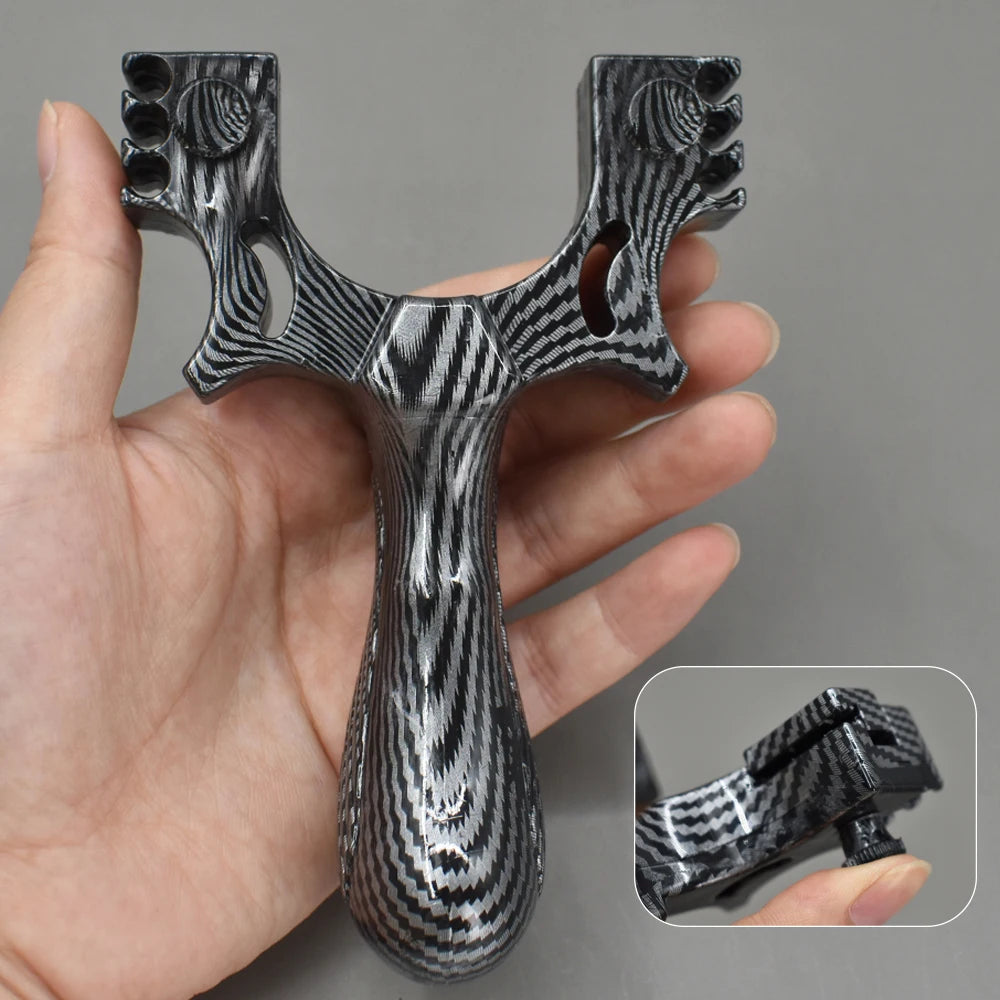 Shooting Sport Recreation Slingshot, Dual Purpose Bow Head Outdoor Catapult, Non-Slip Grip Shooting Slingshot