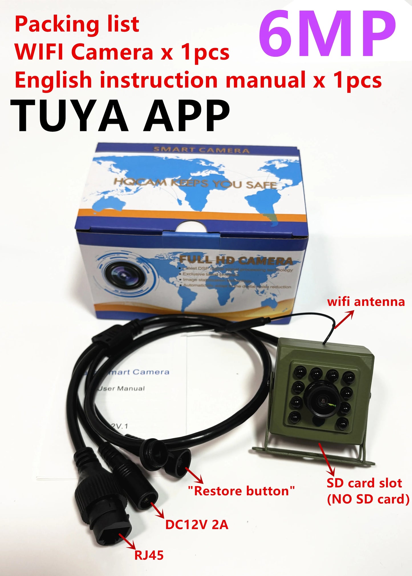 WiFi Bird Box Camera Birdhouse Camera 6MP Camera Wireless 5G 2.4G WiFi App Smart with Nest Auto Capture Photo & Video Tuya App