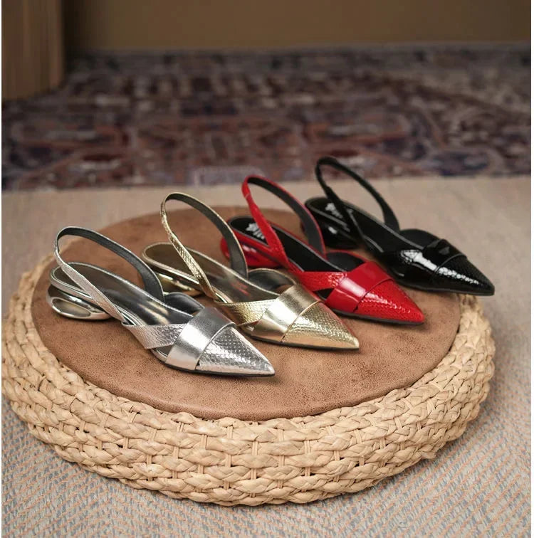 Shoes for Women 2024 Fashion Slip on Women's Pumps Autumn Pointed Toe Shallow Solid Dress Low-heeled Casual Office Ladies Shoes