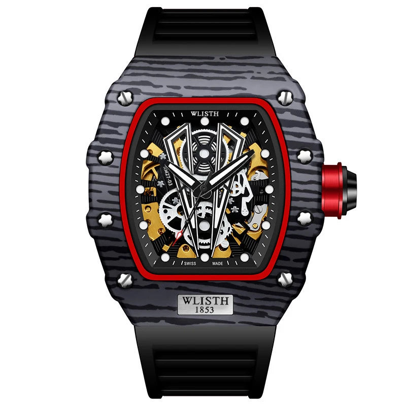 Automatic Watch Mechanical Watches for Man Barrel Type Mechanical Watch Men Waterproof Luminous Business Men Montre Homme
