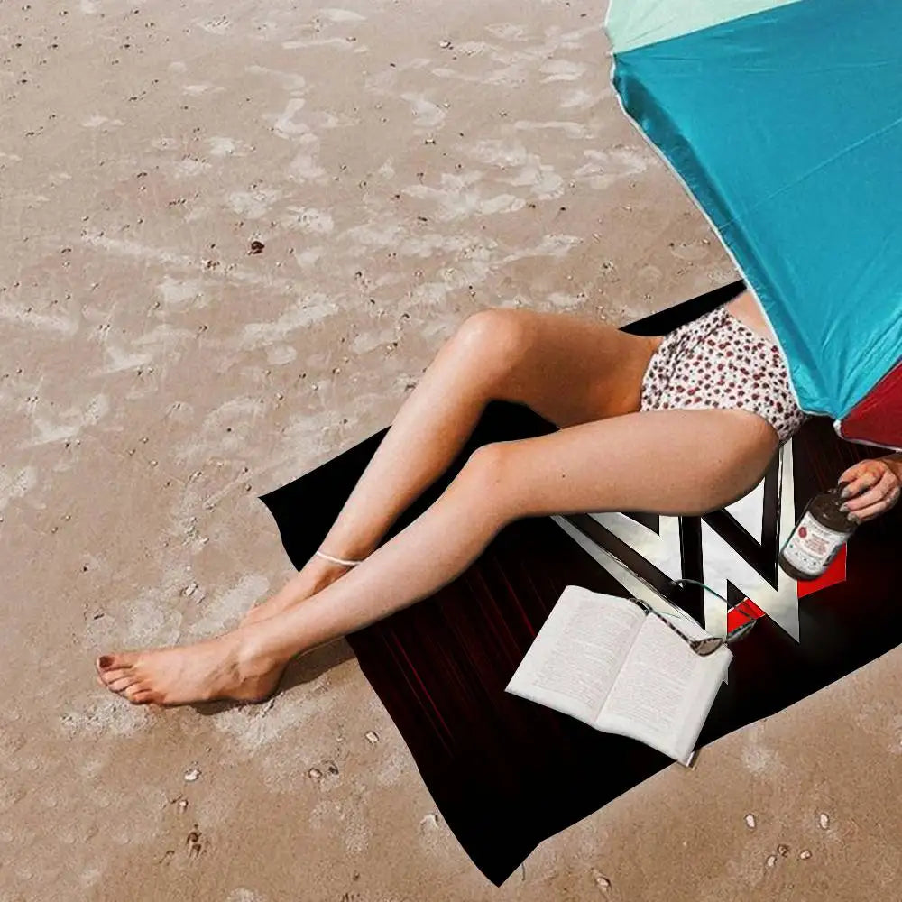 WWE WrestleMania Bath Towel Microfiber Soft Water Absorbing Breathable For Girl Kids Decorative Cartoon Beach Towel