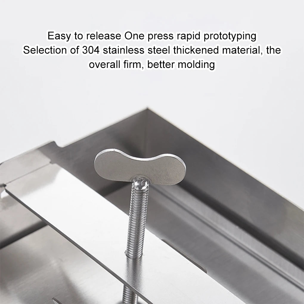 Tofu Press Cheese Making Molds Maker Food Grade Stainless Steel Mold Mould Curd Tool Soybean Box Squeezer Kit Tempeh Presser