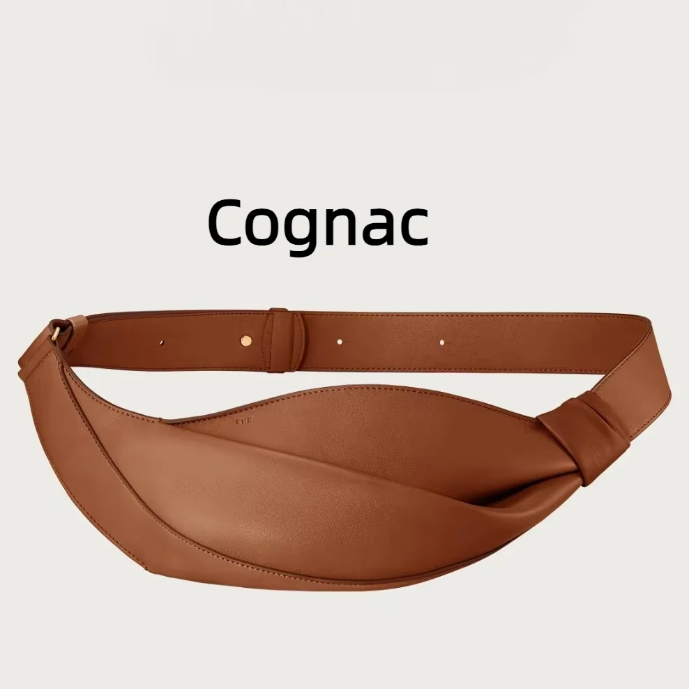 Women's fashionable light beige twist waist bag, simple belt bag, casual waist bag, suitable for daily commuting