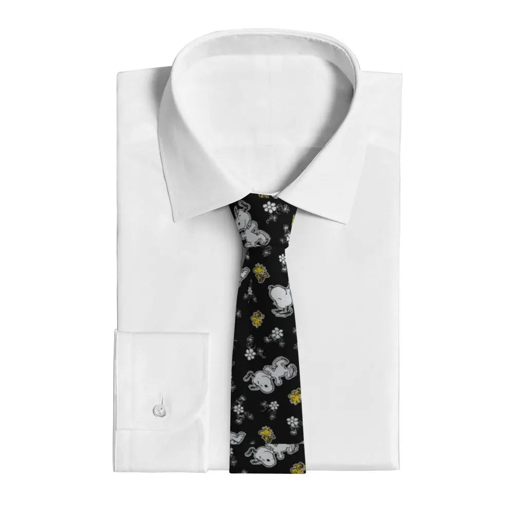 Personalized Fashion S-Snoopys Neckties Men Silk Cartoon Office Neck Tie