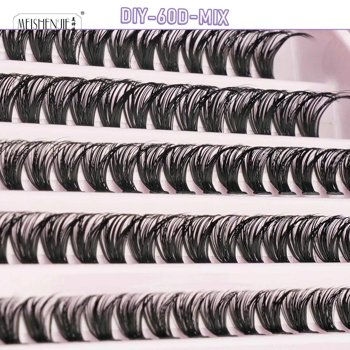 Lanjinglin DIY Lashes Extension Kit Eyelashes Clusters Lash Bond and Seal Makeup Tools for Gluing Lashes Gluing Glue Accessories