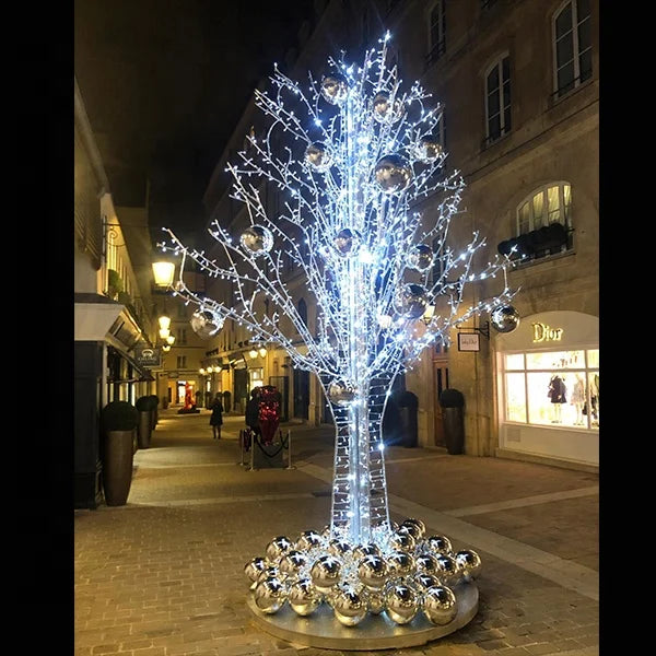Christmas Holiday Street Decoration Fancy LED Christmas Tree Motif Lights for Street Shopping Mall Decoration