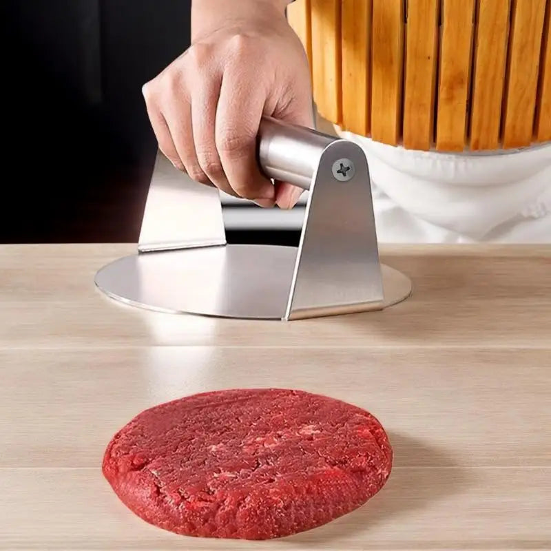 Stainless Steel Smash Burger Press Hamburger Patties Meat Masher Circular Meat Press Mold For Deli Meats Kitchen Accessories