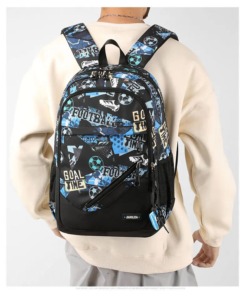 Children School Backpack for Boys Schoolbag for Kids Teenage Elementary Middle Waterproof Lightweight Bookbag Daypack 3-9 Garde