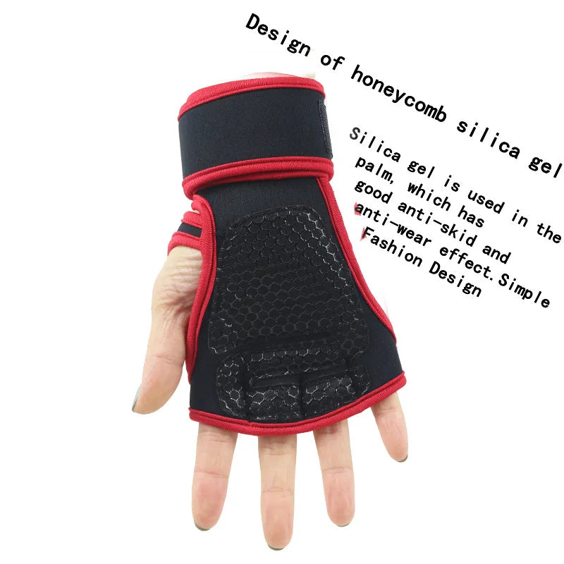 Workout Gloves for Men Women Cycling Gym Weightlifting Fitness Anti-Callus Wrist Support Pull up Bar Unisex Anti-Slip Gloves