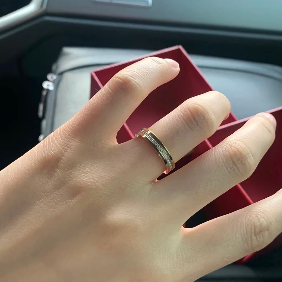 S925 Sterling Silver Tricolor Ring Refers to Men and Women's Luxury Wedding Jewelry Plated With Zircon Fashion Lovers' Gifts