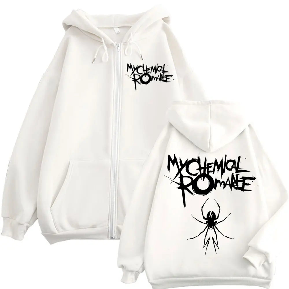 Limited My Chemical Romance Band Merch Zipper Hoodies Punk Rock Hip Hop Zip Up Sweatshirts Men Women Fashion Vintage Pullovers