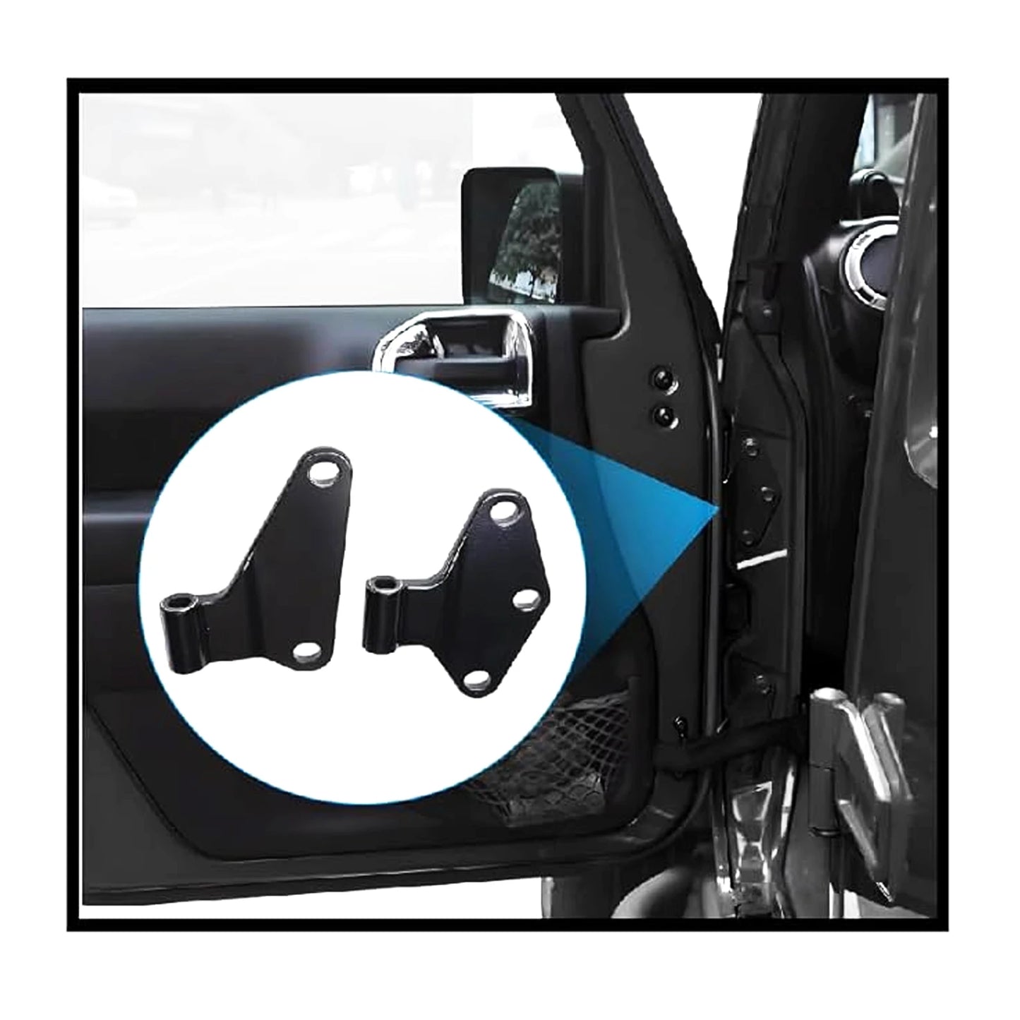 Car Interior Door Hinge Kit Bolt Parts Accessories Fit For Jeep Wrangler JK 2007-2018 4-Door Front Rear Side Hinges Replacement