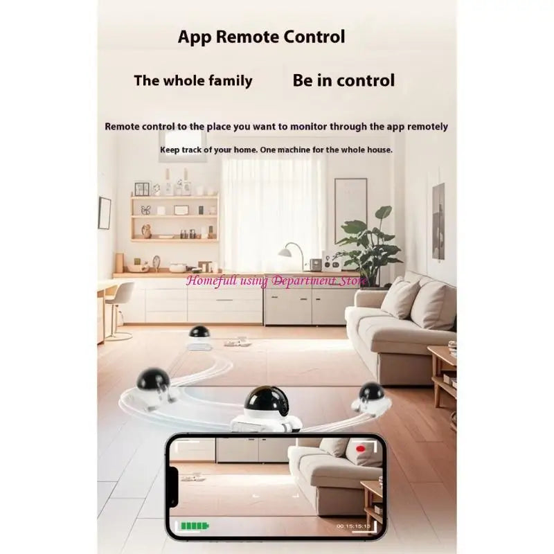 Treaded Wheel Pet Camera 1080P Real Time App Controlled For Pet Dogs Cats