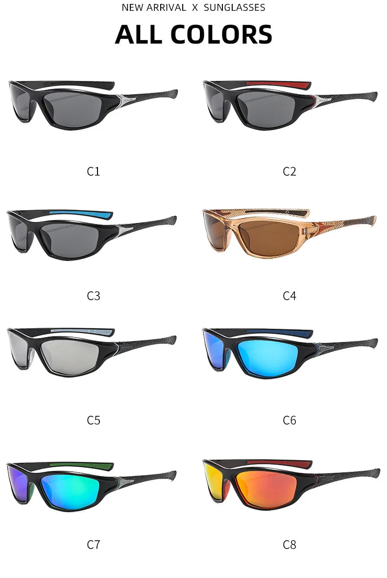Polarized Fishing Sunglasses 2025 Men Women Sun Glasses Fishing Camping Driving Eyewear Outdoor Sports Goggles UV400 Sunglasses