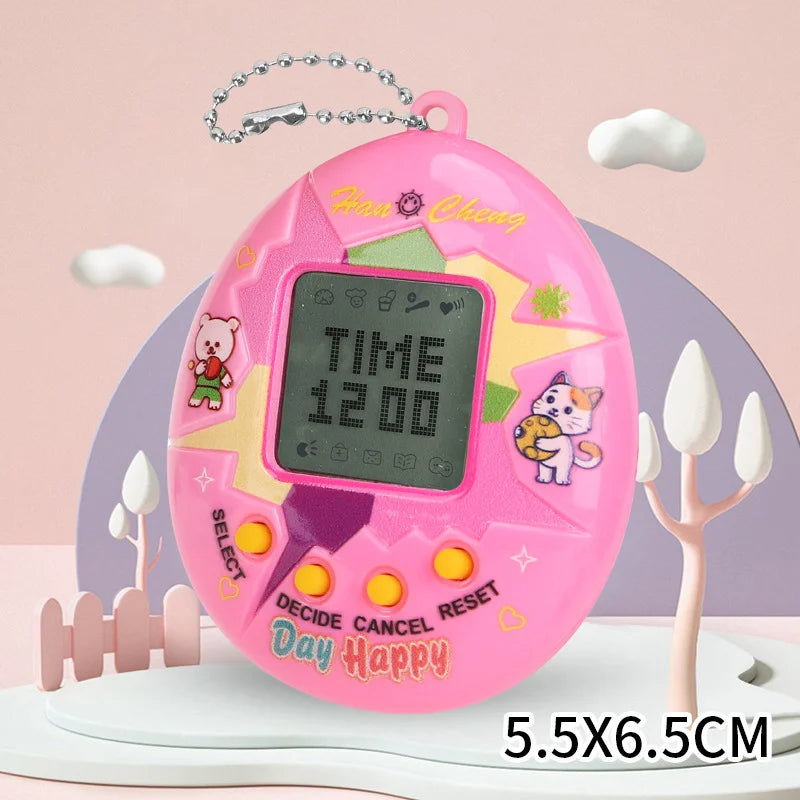 Tamagotchi 1Pcs Children's electronic Pet 168 Pets In 1 Virtual Cyber kid Digital Pet Toy Pixel Funny Gift Play Toy keychain BTJ