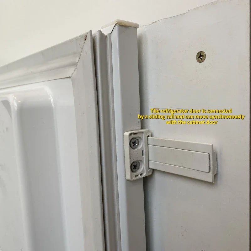 4PCS for Electrolux/Siemens/Bosch built-in Fridge door slide rail mounting kit refrigerator door sliding guide