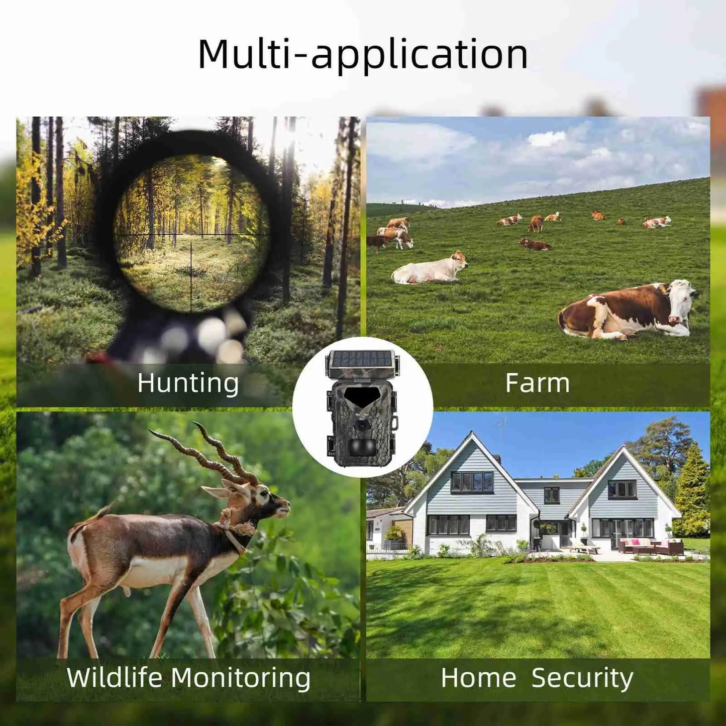 2025 New Hunting Game Camera 20MP/1080P Hunting Camera 0.3s Trigger Speed Night Vision Motion Activated Trail Camera for Outdoor
