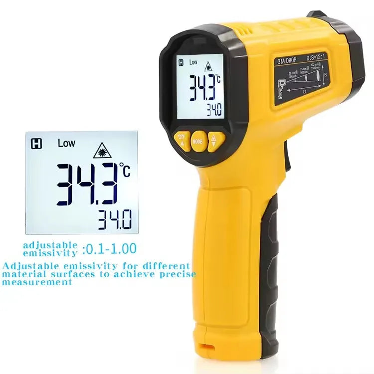 Digital Infrared Thermometer Laser termometro Pyrometer Gun Non-Contact Laser Temperature Meter gauge Tools -50~600℃