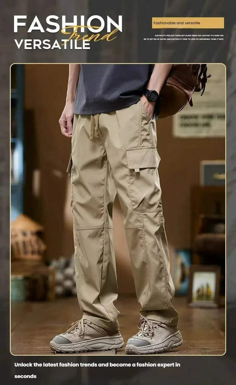Working pants for men's new loose straight trousers for work wear-resistant and dirty American charge casual pants