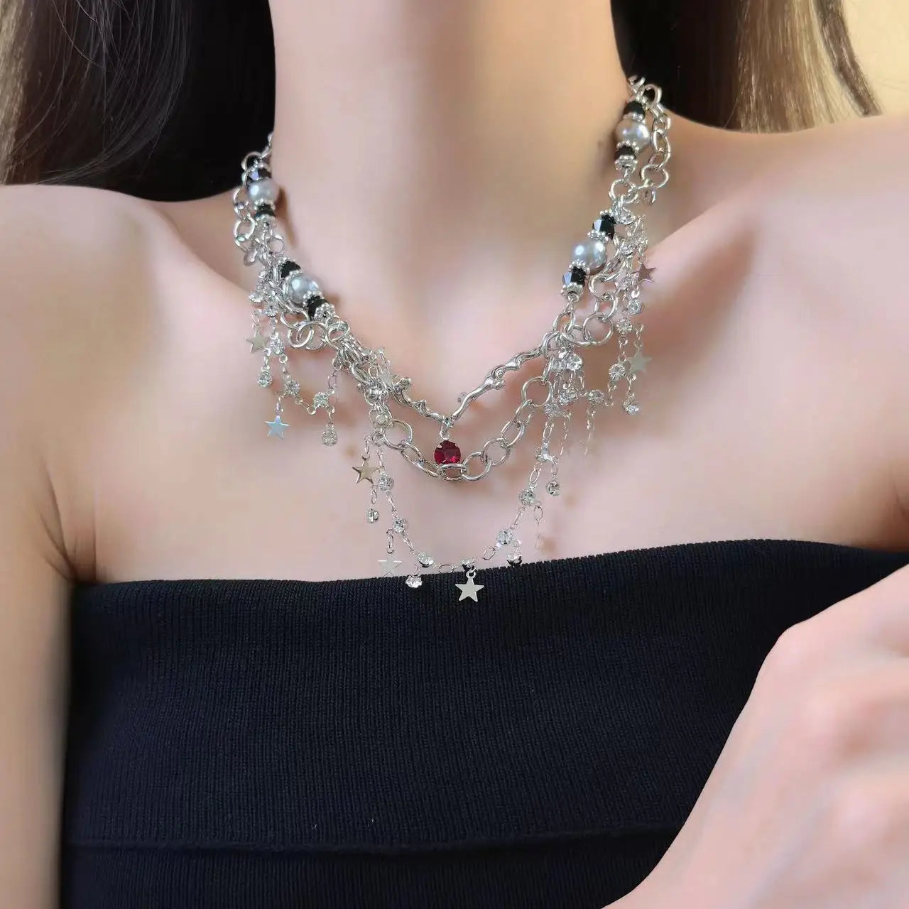 Multilayer Clavicle Chain Necklace Fashion Jewelry Choker Charms Necklaces Delicate Accessories luxury Gift