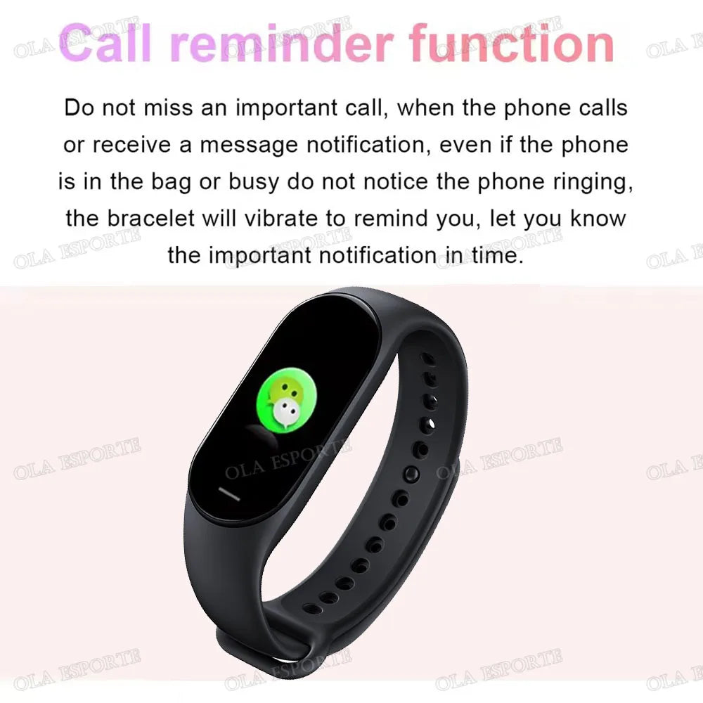 For Men Women Smart Watch Heart Rate Sleep Monitoring Fashion Waterproof Sports Bracelet Full Touch Screen Multiple Sports Modes