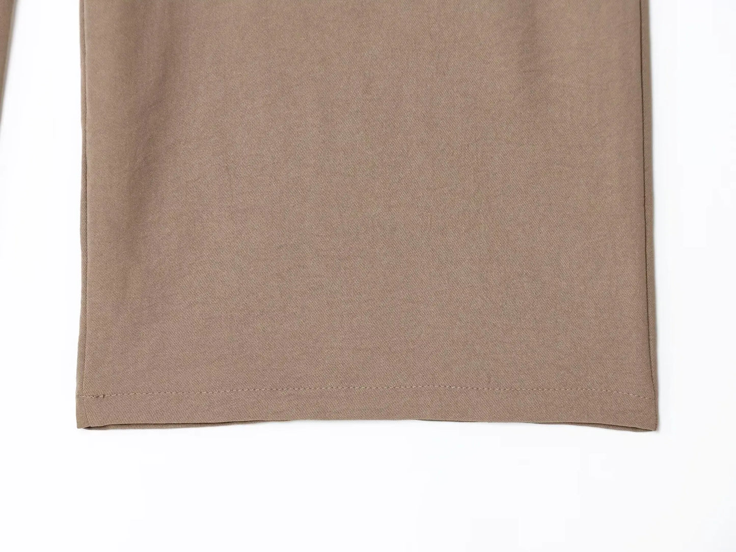 Wide Leg Pants 2 Pieces Sets For Women Side Button Half Sleeve Shirt Top Trousers Women's Suit 2025 Casual Woman Outfits