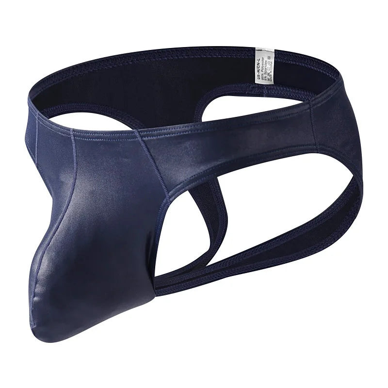 Men's Double Panties Sexy Hollow T-Pants Performance Flirting Pants