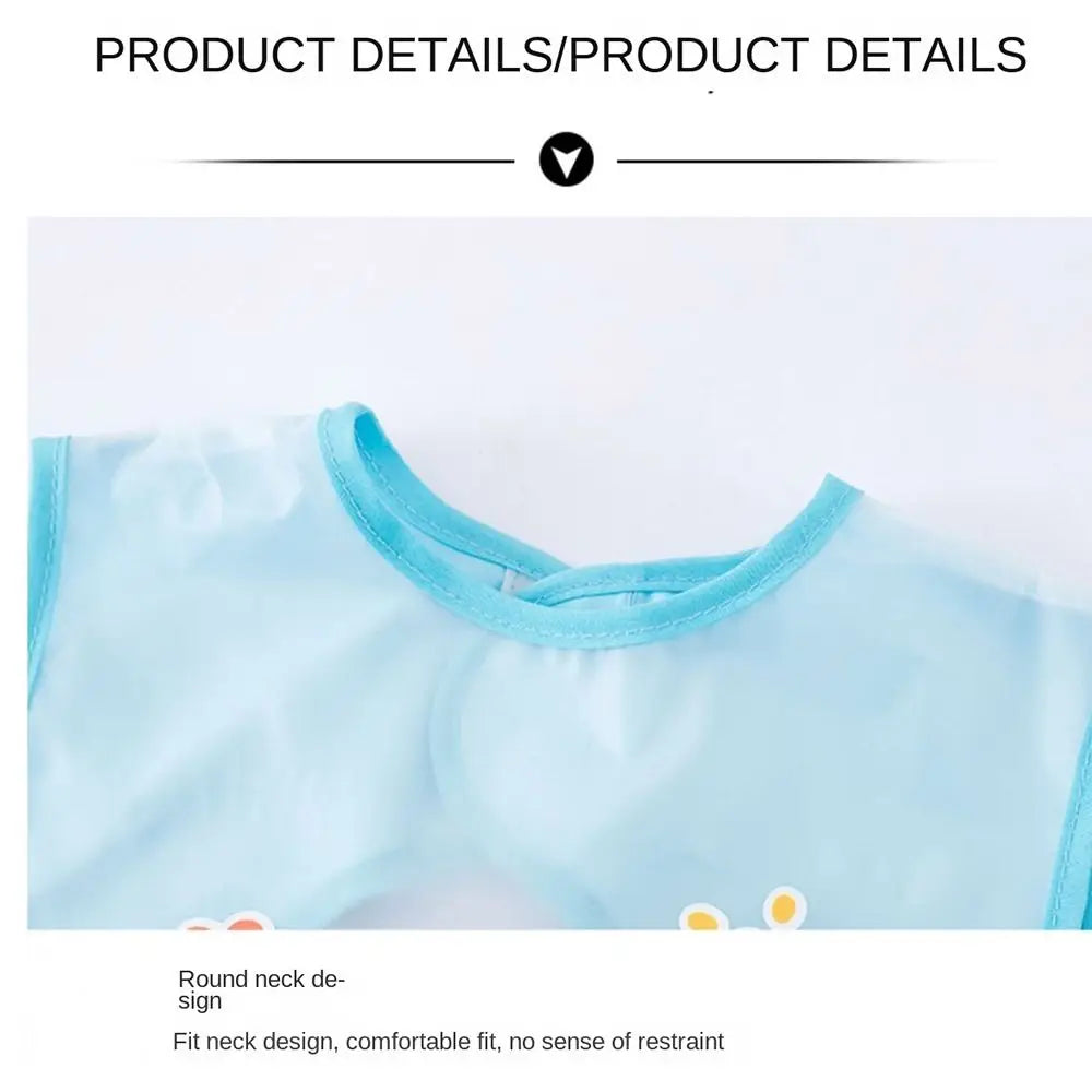 Cartoon Animal Pattern Baby Feeding Bib Waterproof Anti-dirty Sleeveless Bibs Bear Rabbit Saliva Towel Burp Apron 0-5 Years Old