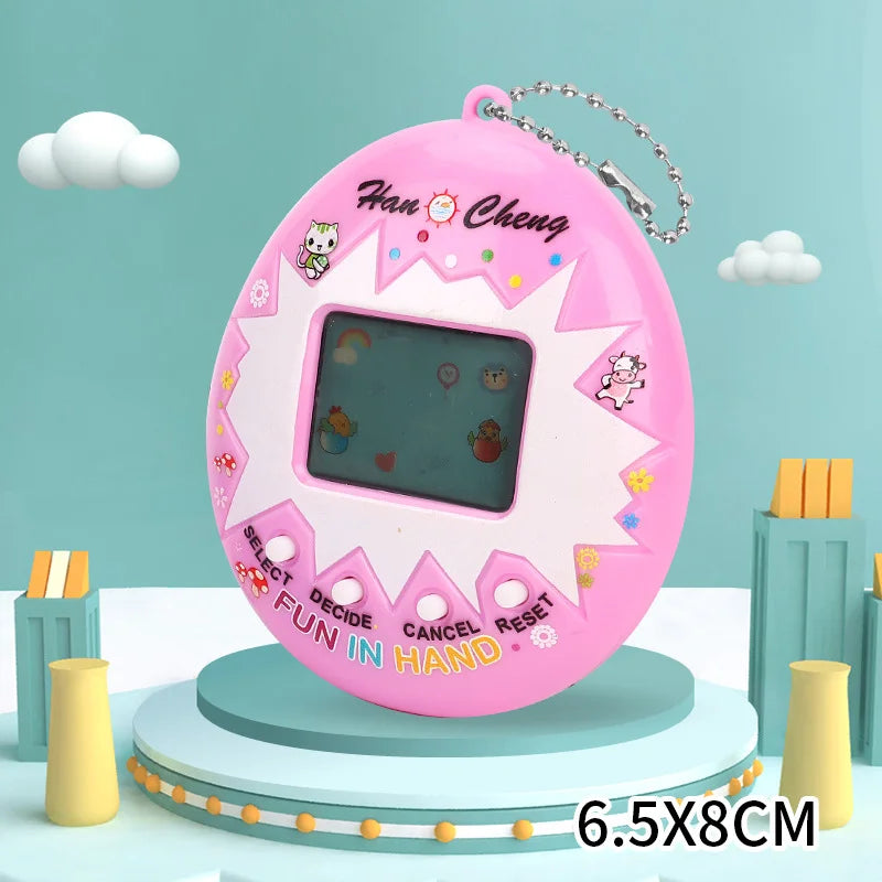 Tamagotchi 1Pcs Children's electronic Pet 168 Pets In 1 Virtual Cyber kid Digital Pet Toy Pixel Funny Gift Play Toy keychain BTJ