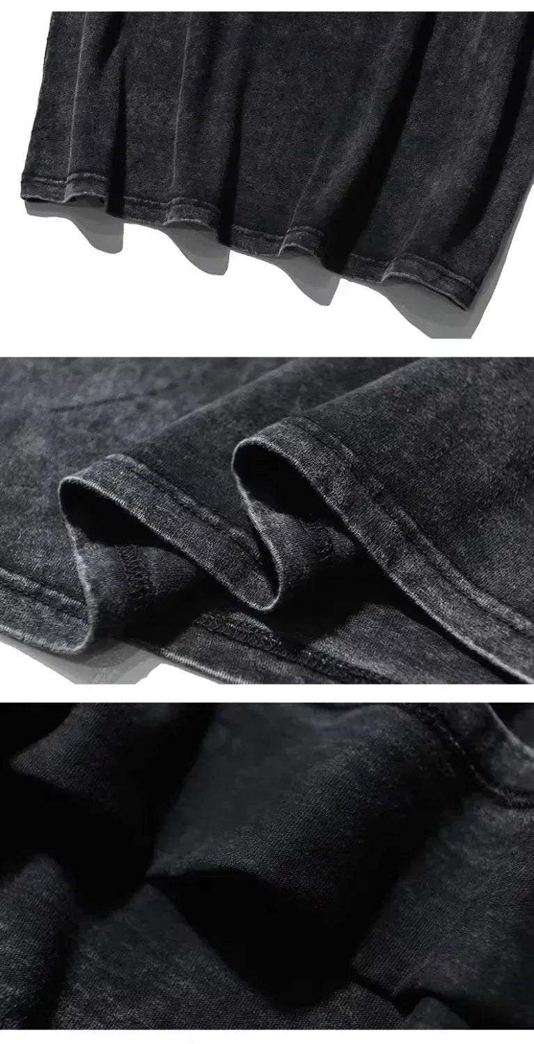 Men's High-quality Pure Cotton T-shirt with Round Neck and Short Sleeve, Perfect for Streetwear and Outdoor Activities