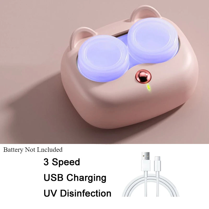 Contact Lenses Cleaner Ultrasonic With Removable Box Remove Tear Protein Cleaning Machine Portable Contact Lenses Case