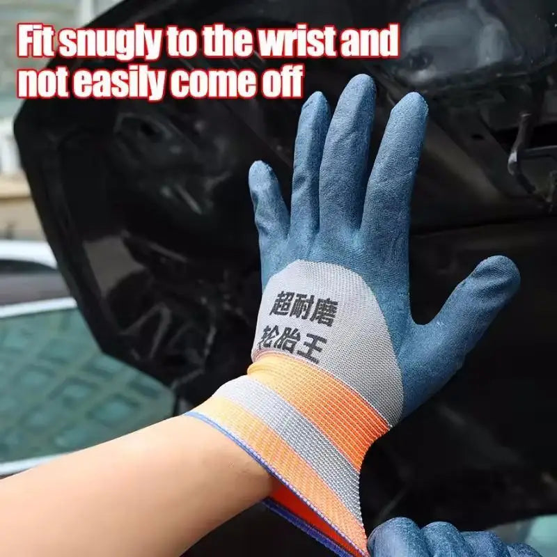 12 pairs of gardening gloves, safety work gloves, maintenance gloves, wear-resistant rubber gloves, carpenter maintenance tools