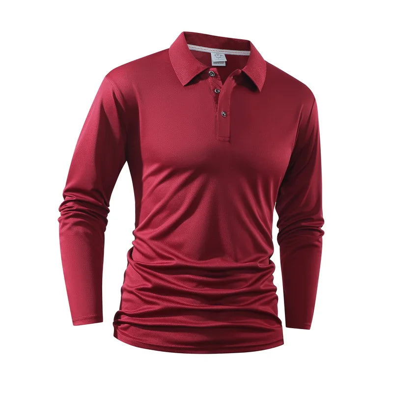 New Men's Loose Comfortable and Fashionable Polo Shirt Versatile in Spring Autumn Trends High-quality and Comfortable Top