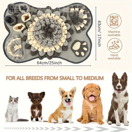 pet feeding mat For Dogs Interactive Durable Dog Slow Feeding Pad Training Mat For Foraging Skills And Slow Eating